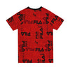 FILA - T-shirt avec logo AOP pour enfants (junior) (82FB56 ROUGE) 