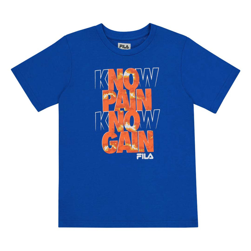 FILA - T-shirt graphique avec logo pour enfants (junior) (82FB67 BLU) 