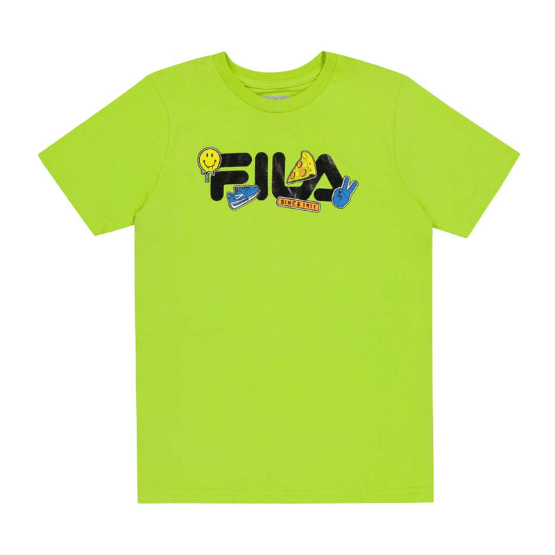 FILA - Kids' (Junior) Logo Graphic T-Shirt (82FB97 LIME)