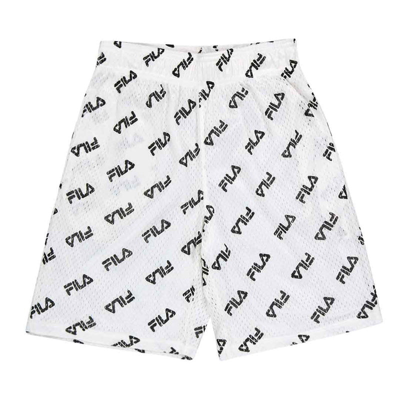 FILA - Kids' (Junior) Mesh AOP Shorts (81FA87 WHT)