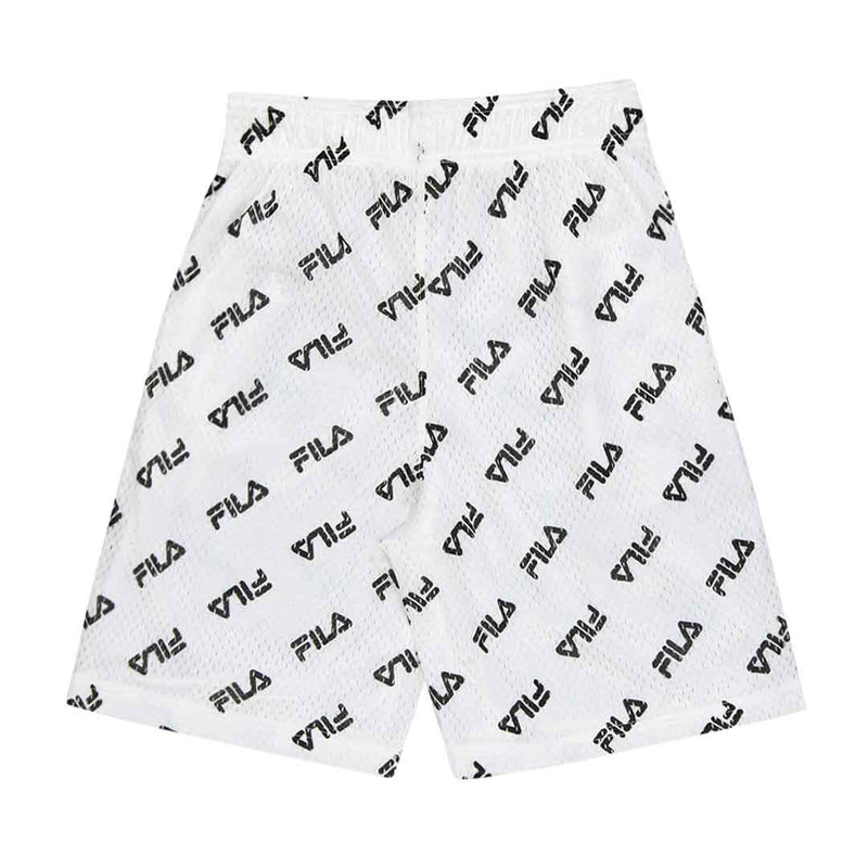 FILA - Kids' (Junior) Mesh AOP Shorts (81FA87 WHT)
