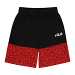 FILA - Kids' (Junior) Mesh AOP Shorts (81FA88 BLK)