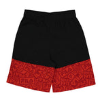 FILA - Kids' (Junior) Mesh AOP Shorts (81FA88 BLK)