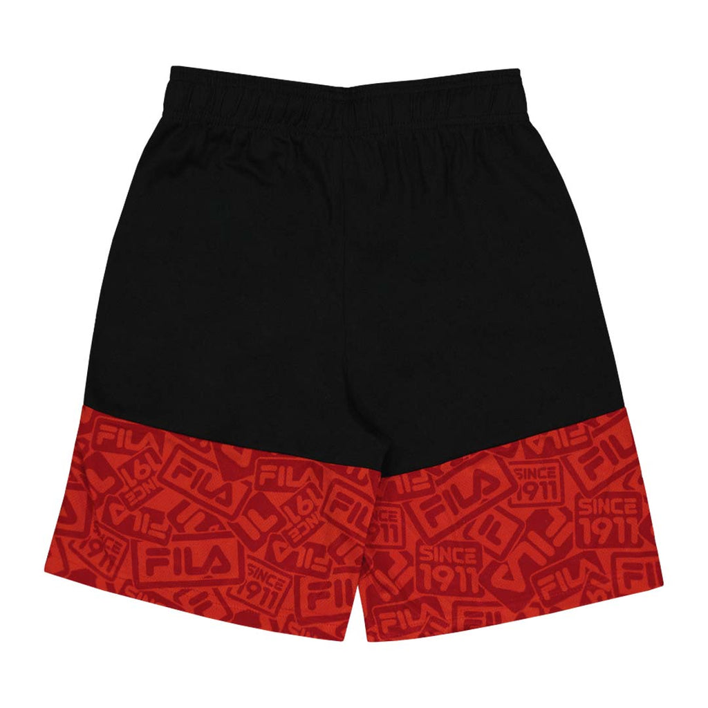 FILA - Kids' (Junior) Mesh AOP Shorts (81FA88 BLK)