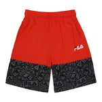 FILA - Kids' (Junior) Mesh AOP Shorts (81FA88 RED)