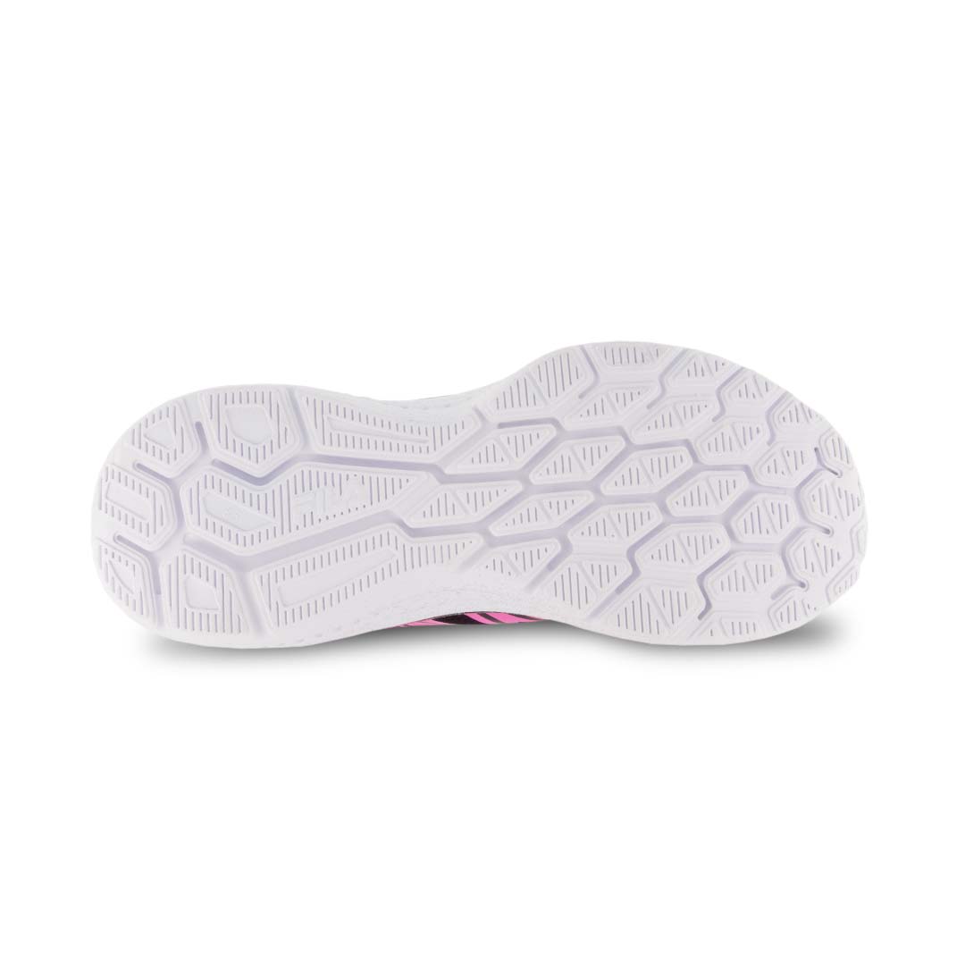 FILA Kids Junior Superstride 3 Strap Shoes 3RM01708 653 Pnk Blk Wht 6
