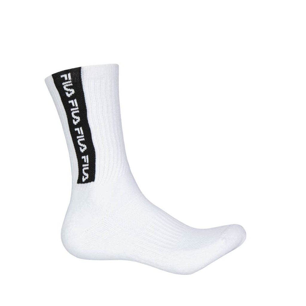 FILA - M 3pk Athletic Lifestyle Crew Chaussettes (FW0125 WHTBLK)