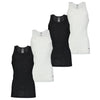 FILA - Men's 4 Pack Athletic Tank Top (FM0038CT BLKGRY)