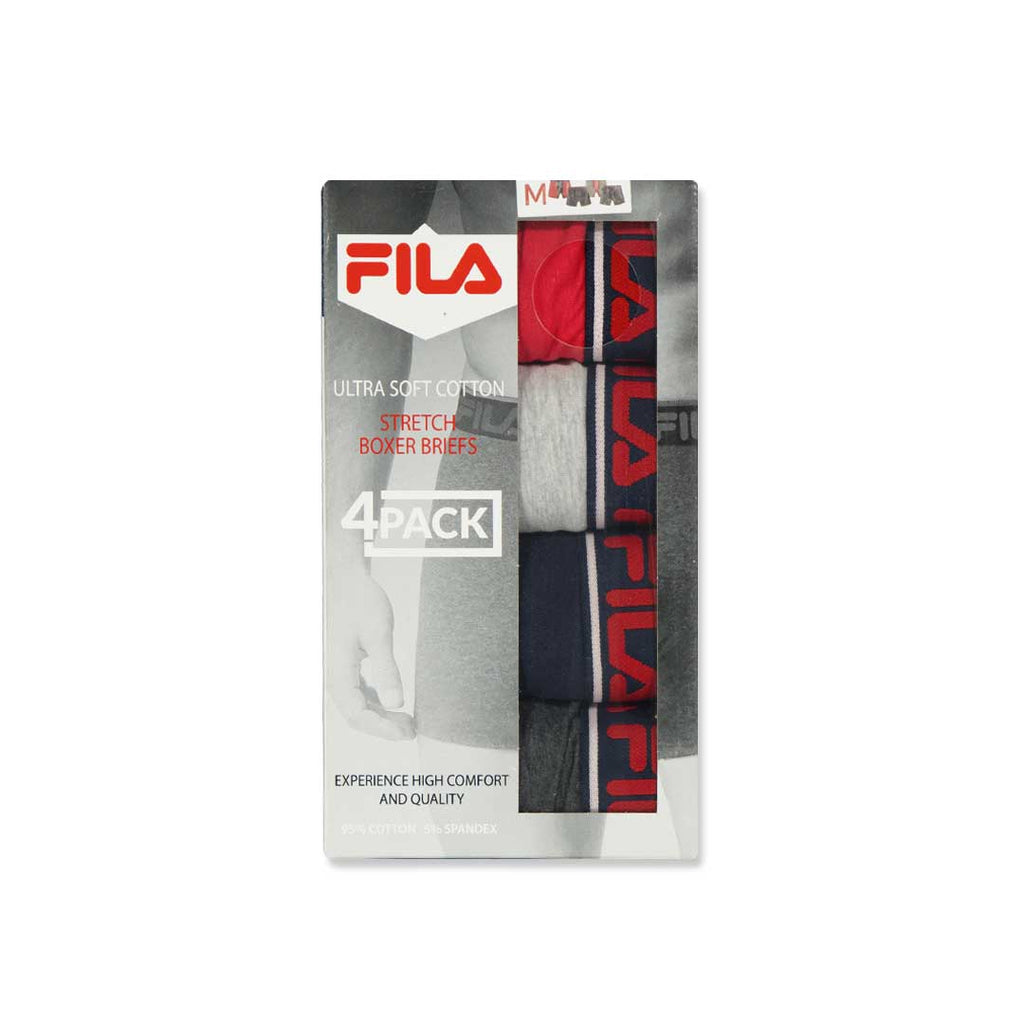 FILA - Lot de 4 boxers pour homme (FM412BXCS15 410)