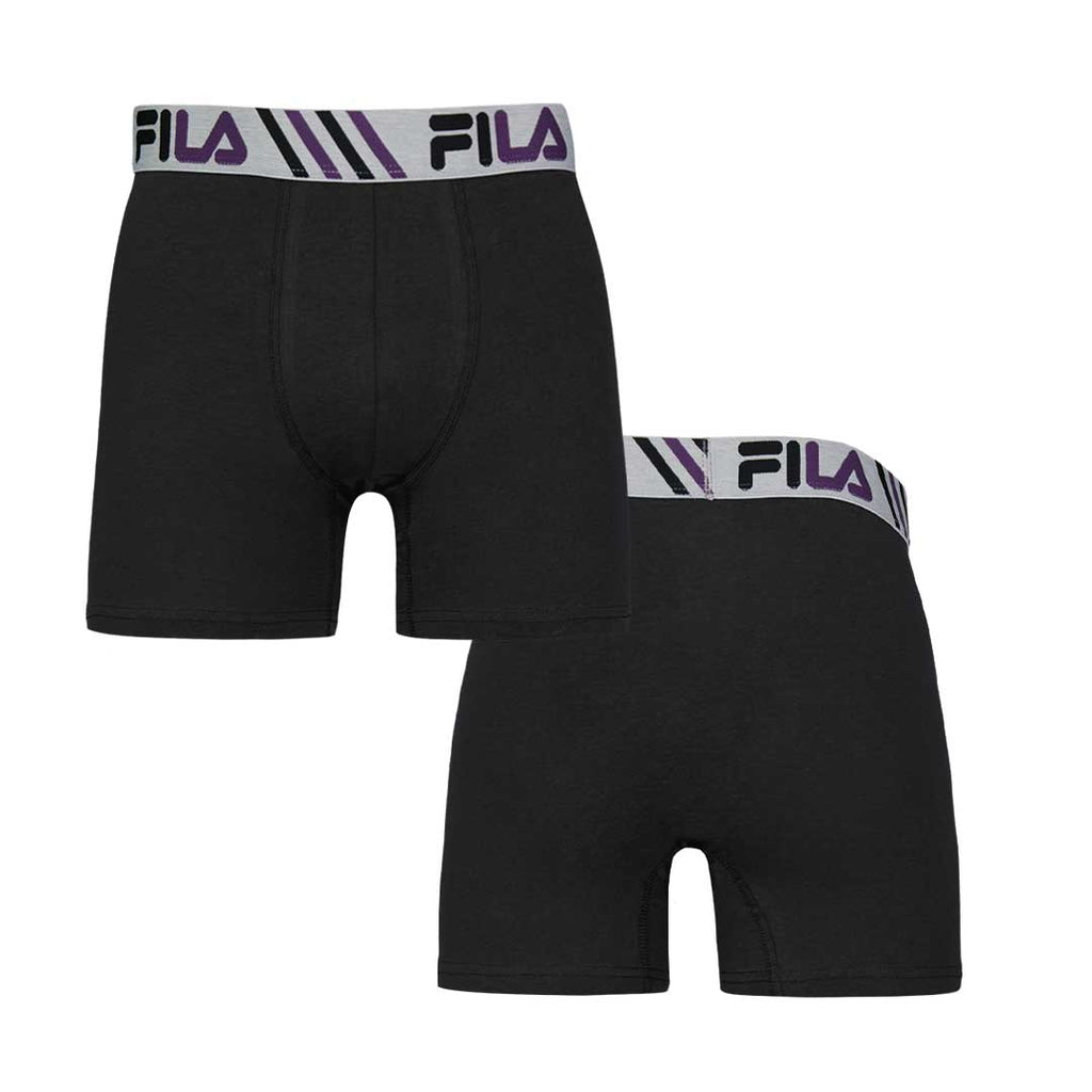 FILA - Lot de 4 boxers pour hommes (FM412BXCS16 259)