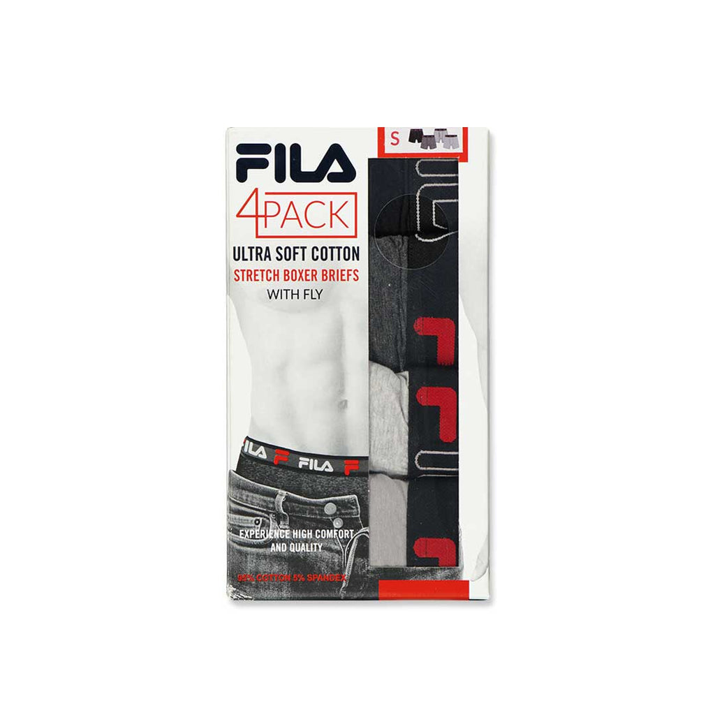 FILA - Lot de 4 boxers pour homme (FM412BXCS28 020)