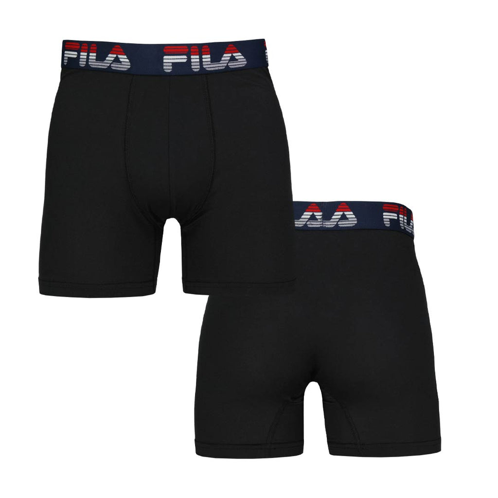 FILA - Lot de 4 boxers pour hommes (FM412BXPB13 702) 
