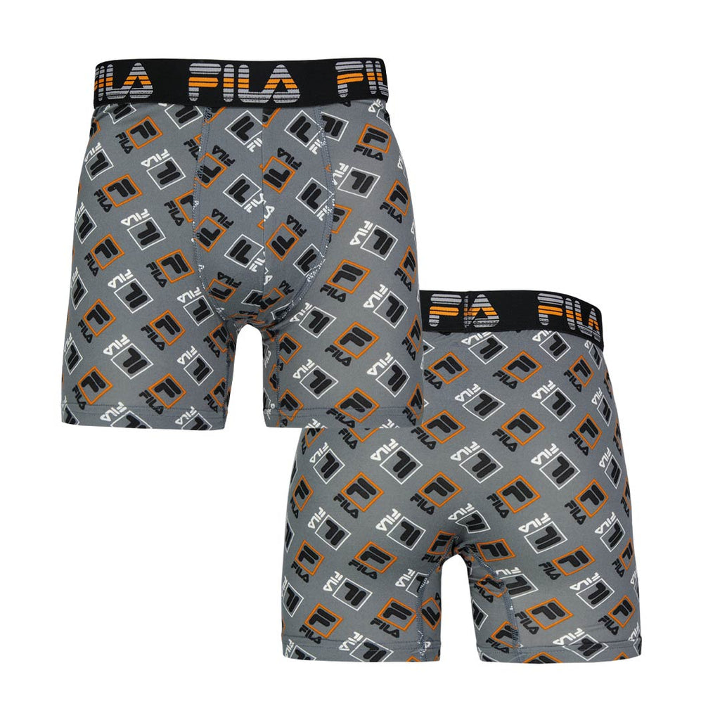 FILA - Lot de 4 boxers en élasthanne pour hommes (FM412BXPB13 999) 