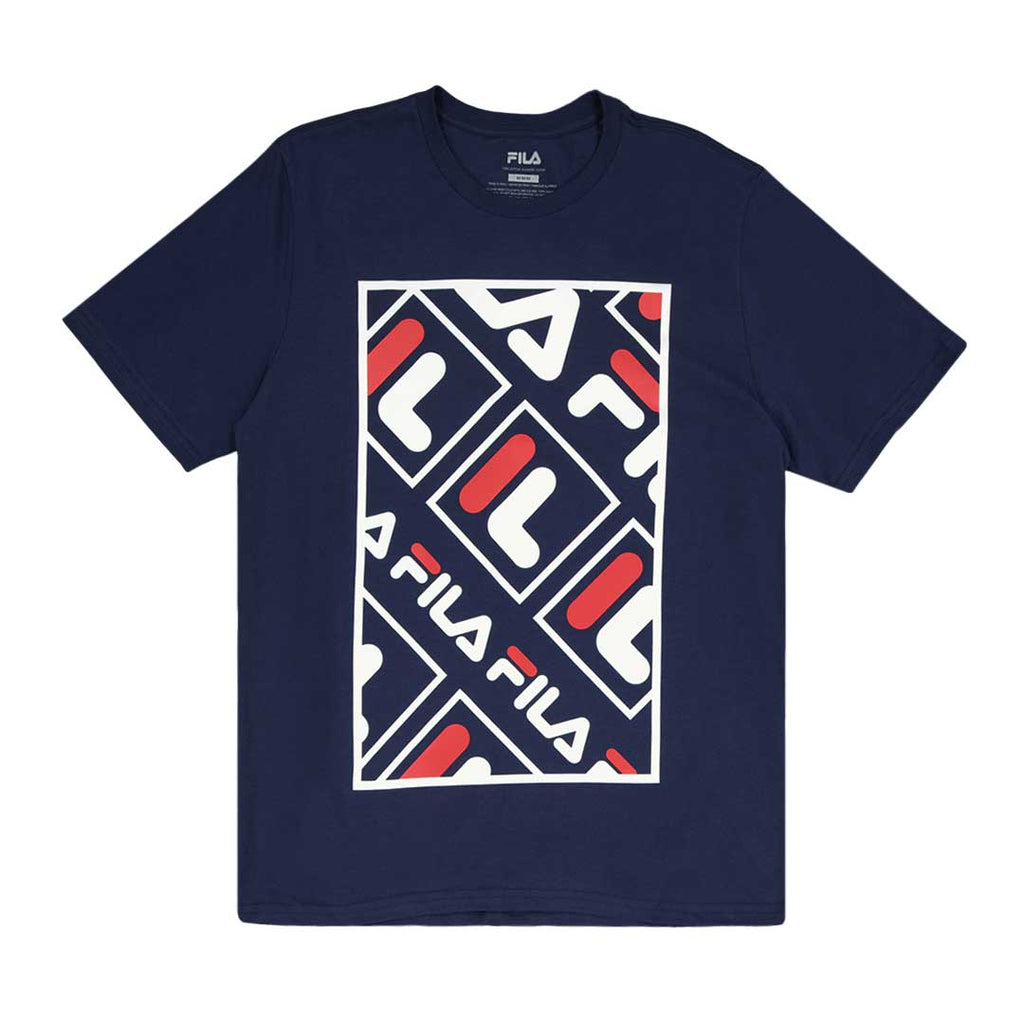 Fila big logo t shirt sales