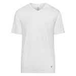 FILA - Lot de 4 t-shirts en jersey à col en V pour hommes (FM0115CT 100) 