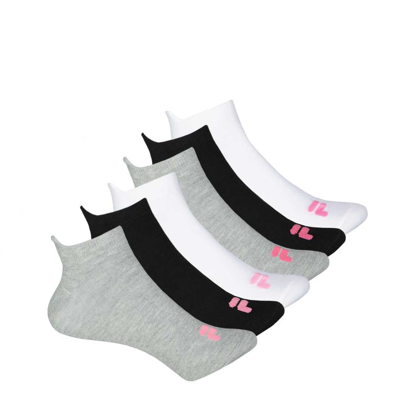 FILA - Women's 6 Pack Flat Knit Low Cut Socks (8297P2 ASST)