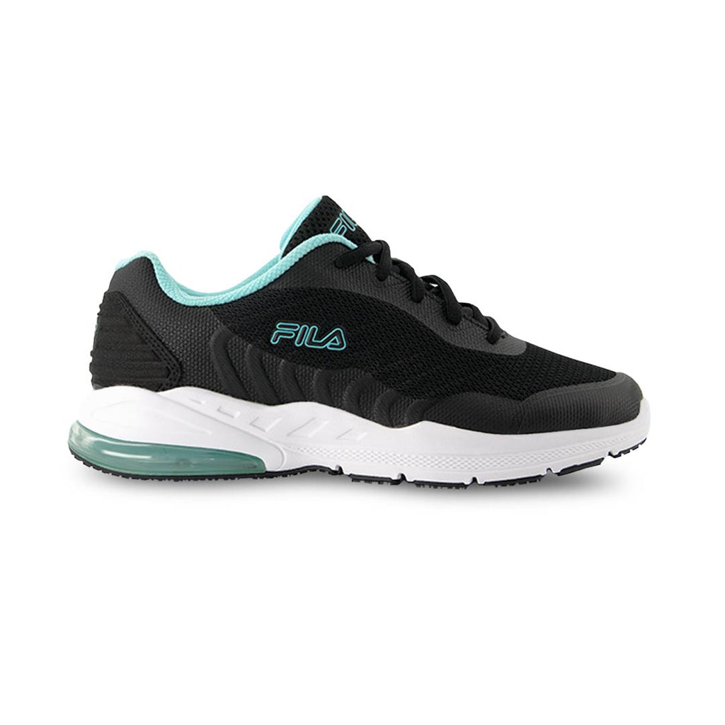 Black fila shoes women clearance