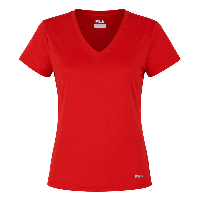 FILA - Women's Tennis Canada V-Neck T-Shirt (TW833783 622)