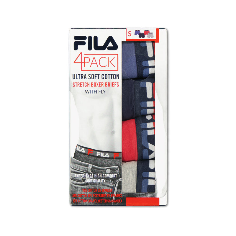 FILA - Men's 4 Pack Boxer Brief (FM312BXCS28 400)