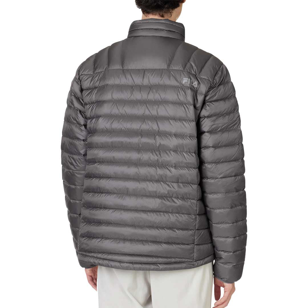 FILA Men s Premium Lightweight Puffer Jacket LM23D576 024 Grey S
