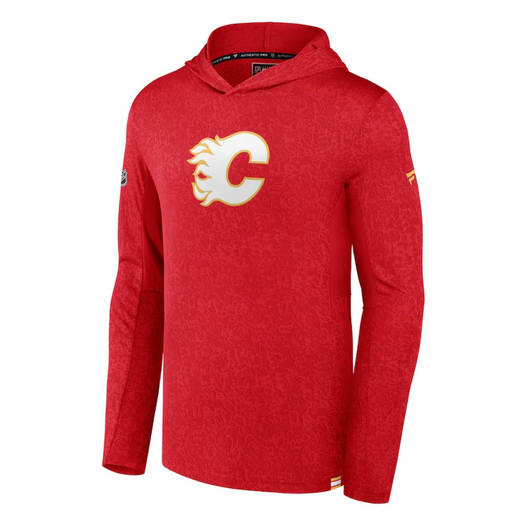 Calgary Men Fanatics - Men's Calgary Flames Authentic Pro Lightweight Pullover Hoo ...