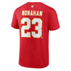 Fanatics - T-shirt Sean Monahan des Flames de Calgary pour hommes (QF6E 0484 H35 FSD) 