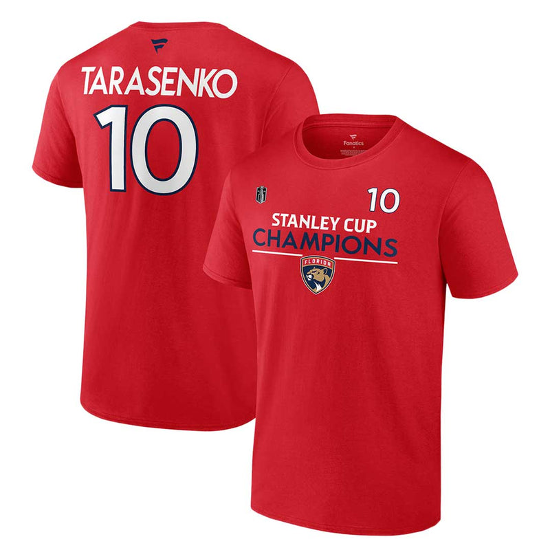 Fanatics - Men's Florida Panthers 2024 Stanley Cup Champions Vladimir Tarasenko T-Shirt (MA86 0484 NJE Y8E)