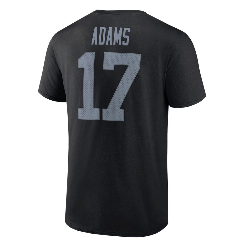 Fanatics - T-shirt à manches courtes Davante Adams pour homme des Las Vegas Raiders (QF6E 127A 8DF DZ0)