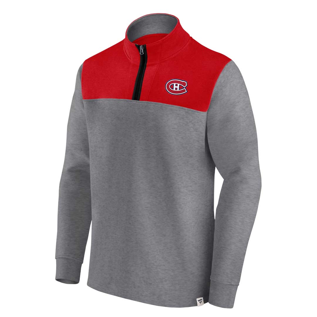 Fanatics - Men's Montreal Canadiens 1/4 Zip Sweater (00VT 098Q VCA