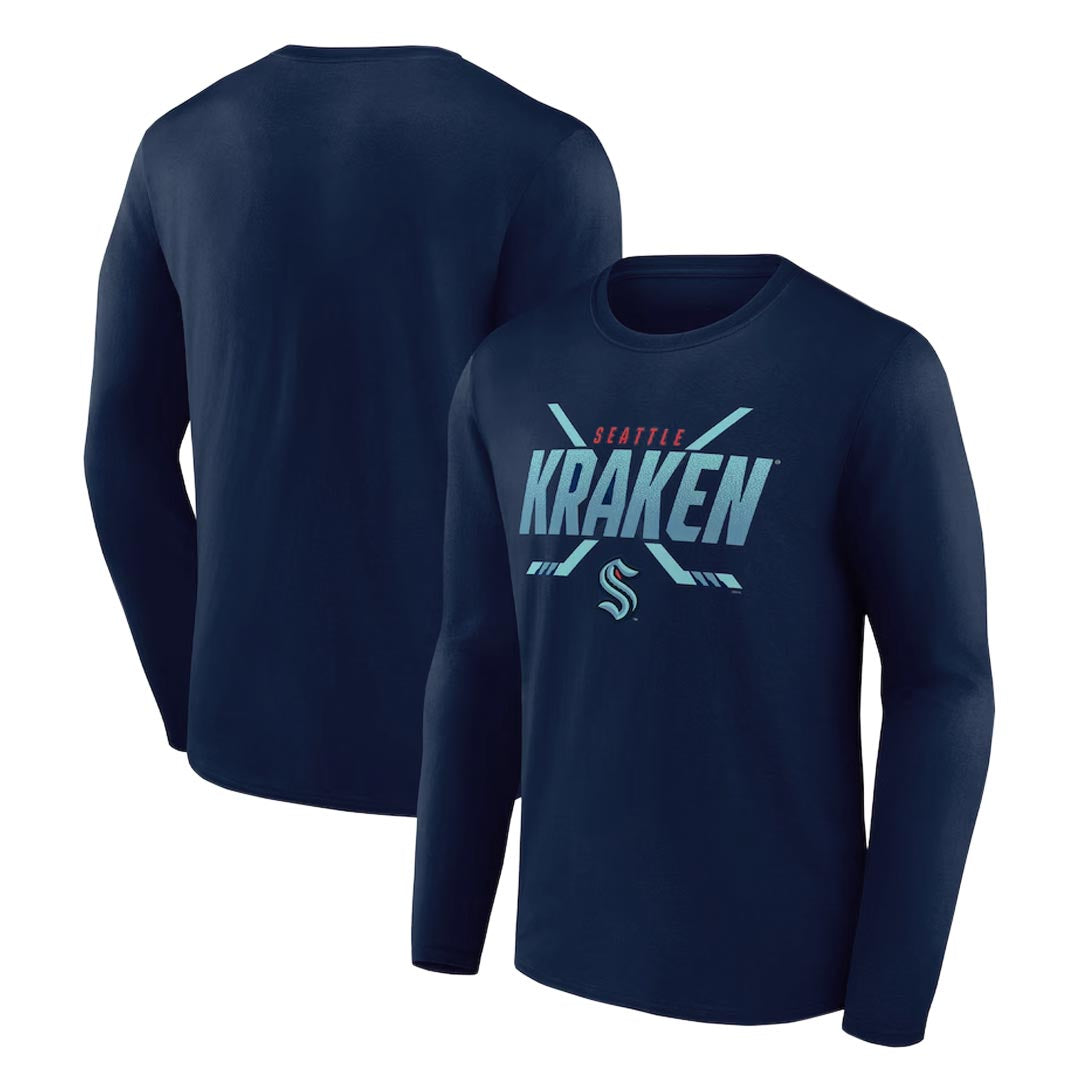 Fanatics - Men's Seattle Kraken Long Sleeve T-Shirt (3R51 4507 2GO