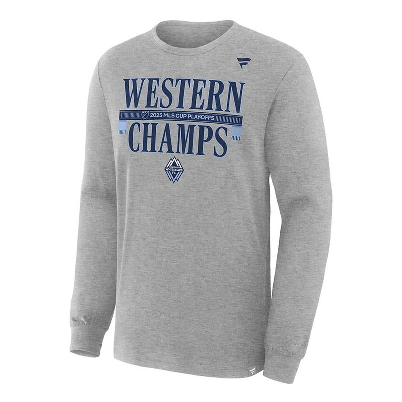 Fanatics - Men's Vancouver Whitecaps MLS Western Conference Champions Long Sleeve T-Shirt (FM02 0103 E6X E6C)