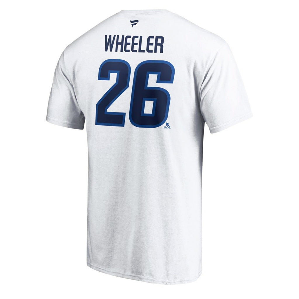 Fanatics - T-shirt Wheeler des Jets de Winnipeg pour hommes (QF6E 0042 H3Z FNB) 