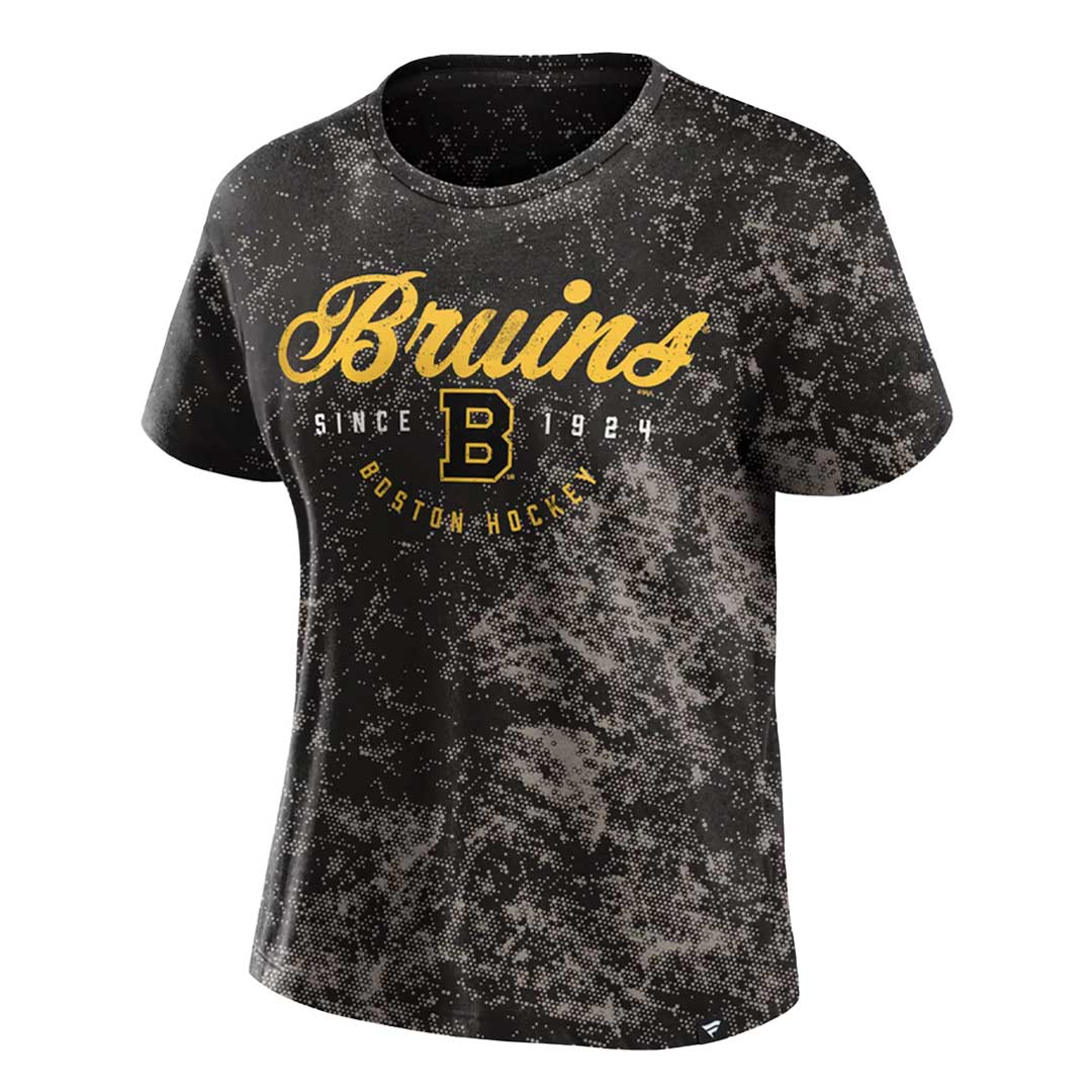 Fanatics Women s Boston Bruins Vintage Short Sleeve T Shirt 006G 05 SVP Sports
