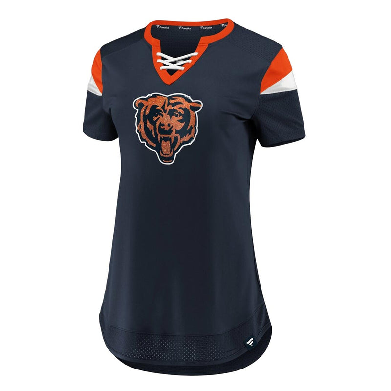 Fanatics - Women's Chicago Bears Draft Me Lace-Up T-Shirt (3Z25 A828 7Q D6J)