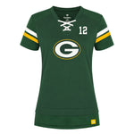 Fanatics - Women's Green Bay Packers Aaron Rodgers Lace Up T-Shirt (MABE-PACKERS-RODGERS-LACEUP)