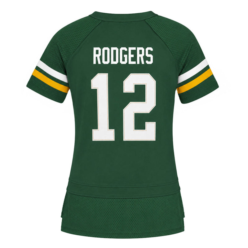 Fanatics - Women's Green Bay Packers Aaron Rodgers Lace Up T-Shirt (MABE-PACKERS-RODGERS-LACEUP)