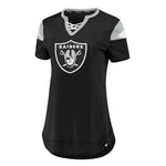 Fanatics - Women's Las Vegas Raiders Draft Me Lace-Up T-Shirt (3Z25 A811 8D D6J)