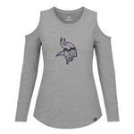 Fanatics - Women's Minnesota Vikings Cutout Long Sleeve T-Shirt (MAE3 VIKINGS LS TEE)