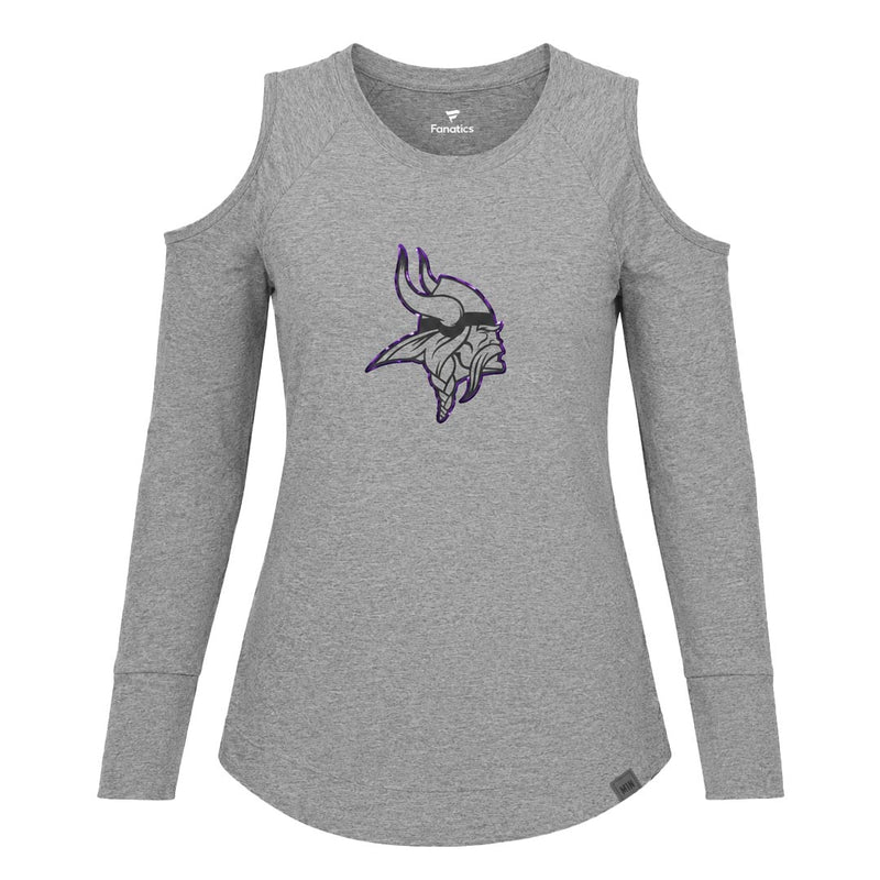 Fanatics - Women's Minnesota Vikings Cutout Long Sleeve T-Shirt (MAE3 VIKINGS LS TEE)