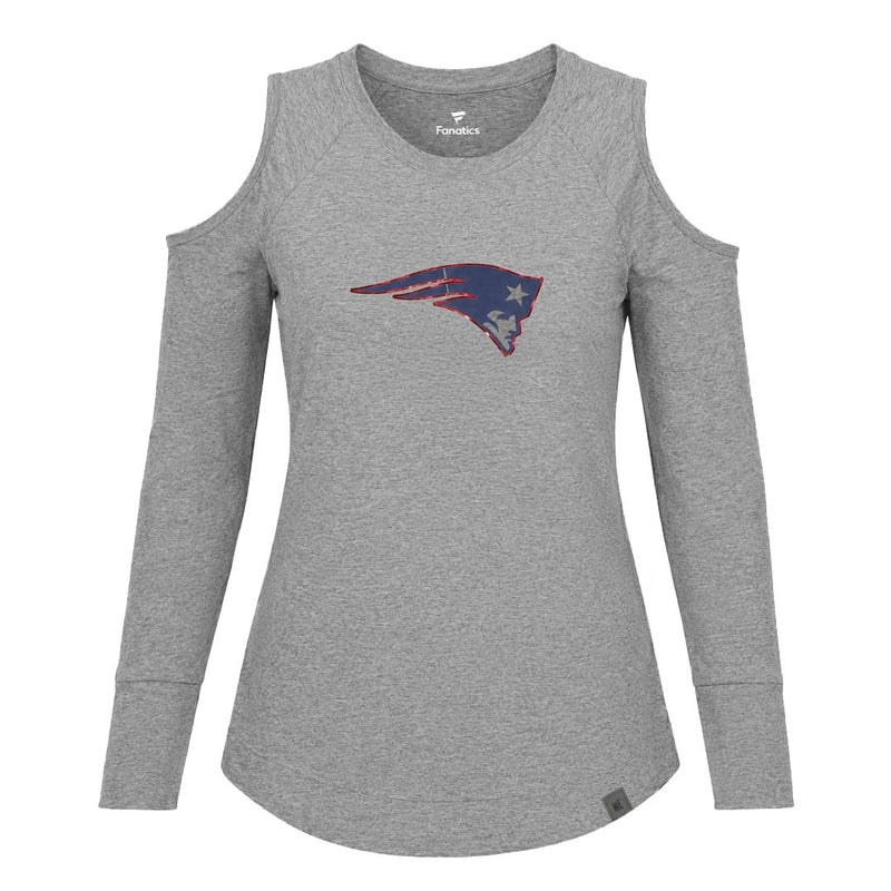 Fanatics - Women's New England Patriots Cutout Long Sleeve T-Shirt (MAE3 PATRIOTS LS TEE)