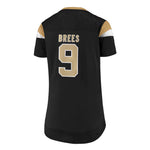 Fanatics - Women's New Orleans Saints Drew Brees Draft Me Lace-Up T-Shirt (3Z25 A81A 7WF 2DA)