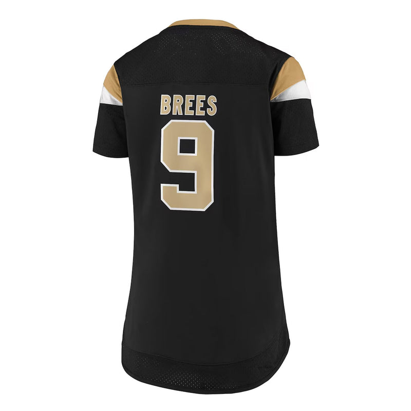 Fanatics - Women's New Orleans Saints Drew Brees Draft Me Lace-Up T-Shirt (3Z25 A81A 7WF 2DA)