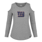 Fanatics - Women's New York Giants Cutout Long Sleeve T-Shirt (MAE3 717V 8I 7YR)