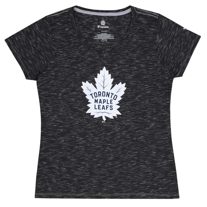 Fanatics - Women's Toronto Maple Leafs Primary Logo V-Neck T-Shirt (LEAFSPRIMELOGOVNECK-W)