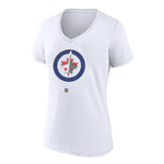 Fanatics - Women's Winnipeg Jets Mark Scheifele V-Neck T-Shirt (3A40 0042 H3Z FNF)