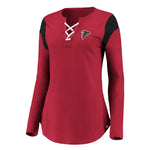 Fanatics - Womens's Atlanta Falcons Lace Up T-Shirt (3Z29 5795 96 D6U)
