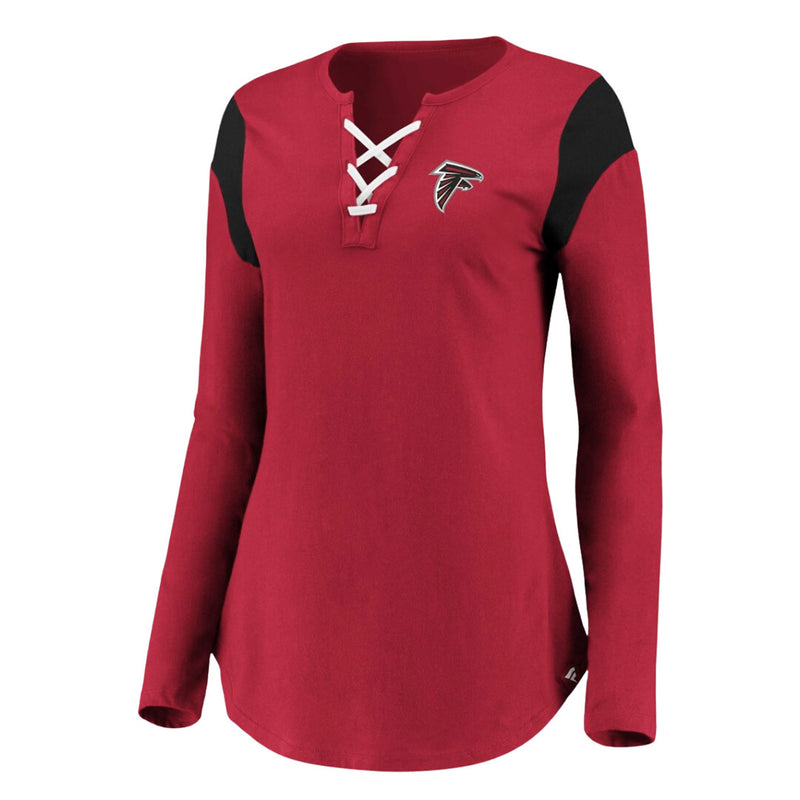 Fanatics - Womens's Atlanta Falcons Lace Up T-Shirt (3Z29 5795 96 D6U)