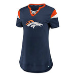 Fanatics - Women's Denver Broncos Draft Me Lace-Up T-Shirt (3Z25 A80A 8W D6J)