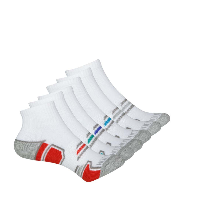Fruit Of The Loom - Kids' 6 Pack Ankle Sock (FRB10421Q6CCC02 WHAST)