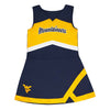 Girls' West Virginia Mountaineers 2 Piece Cheer Dress (K456SX 75)